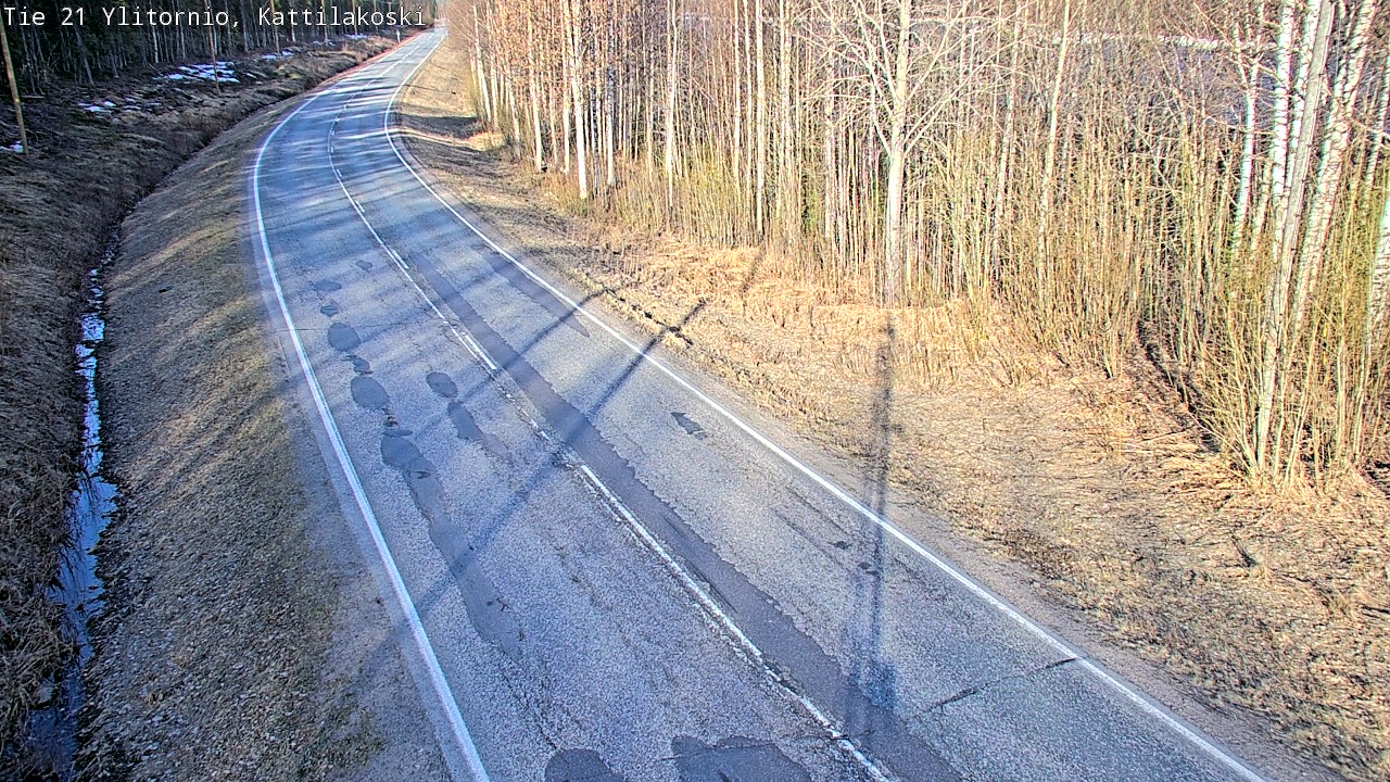 Weather Camera Image Road 21 Ylitornio, Kattilakoski, Ylitornio, Lappi