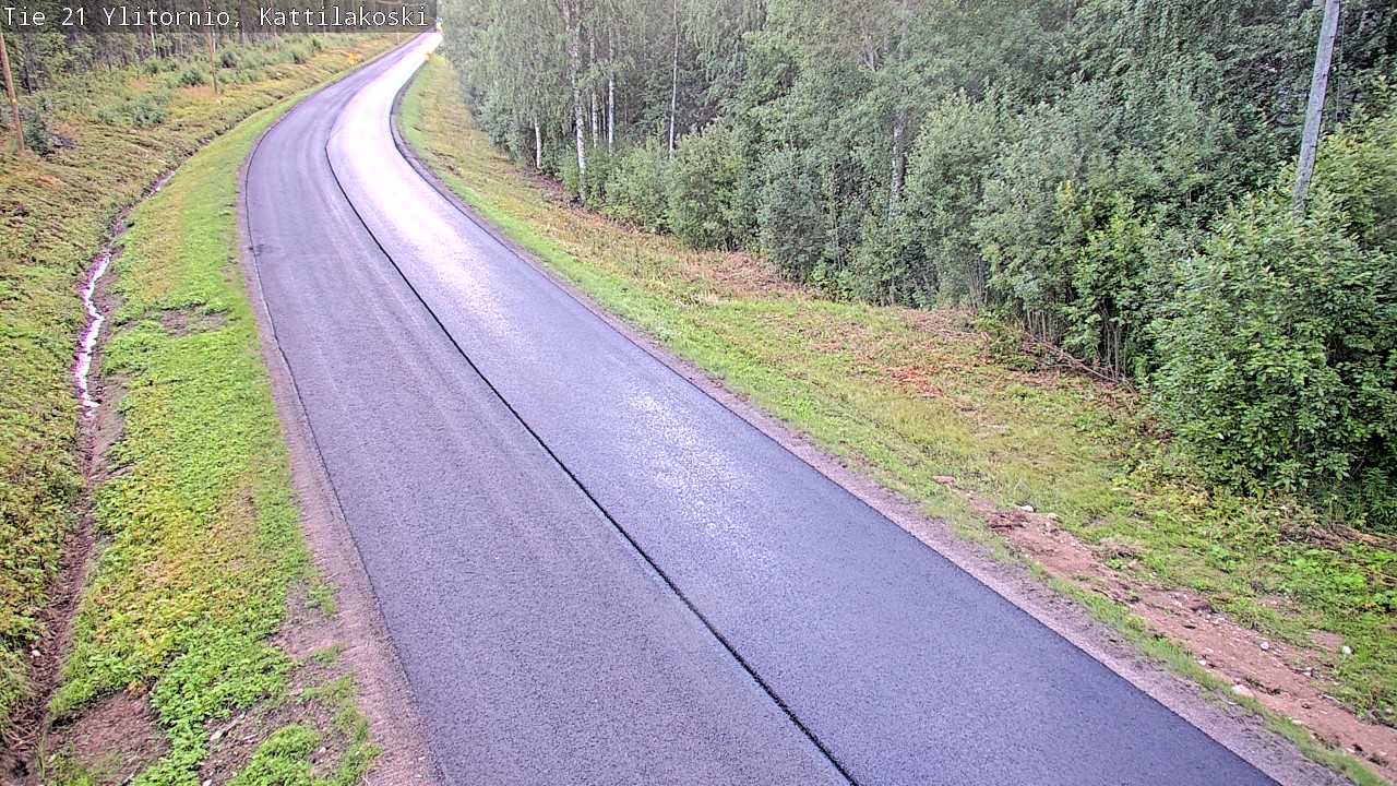 Weather Camera Image Väg 21 Övertorneå, Kattilakoski, Ylitornio, Lappi