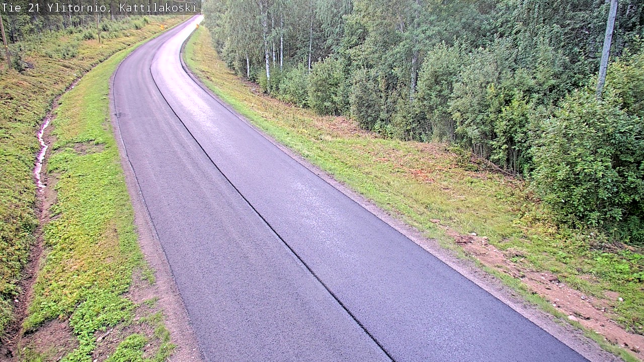 Weather Camera Image Väg 21 Övertorneå, Kattilakoski, Ylitornio, Lappi