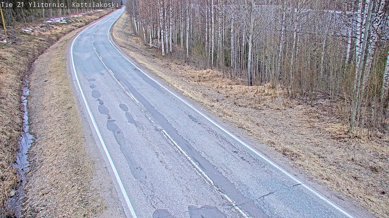 Weather Camera Image Road 21 Ylitornio, Kattilakoski, Ylitornio, Lappi