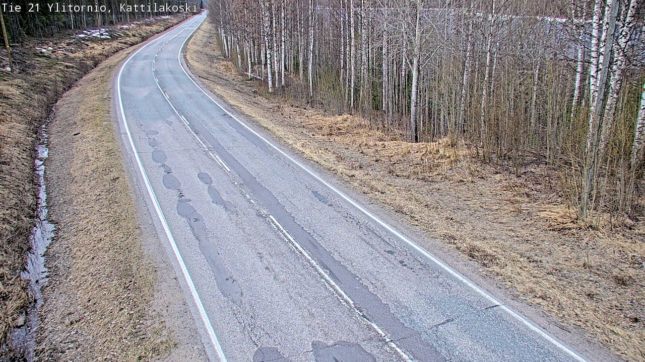 Weather Camera Image Road 21 Ylitornio, Kattilakoski, Ylitornio, Lappi