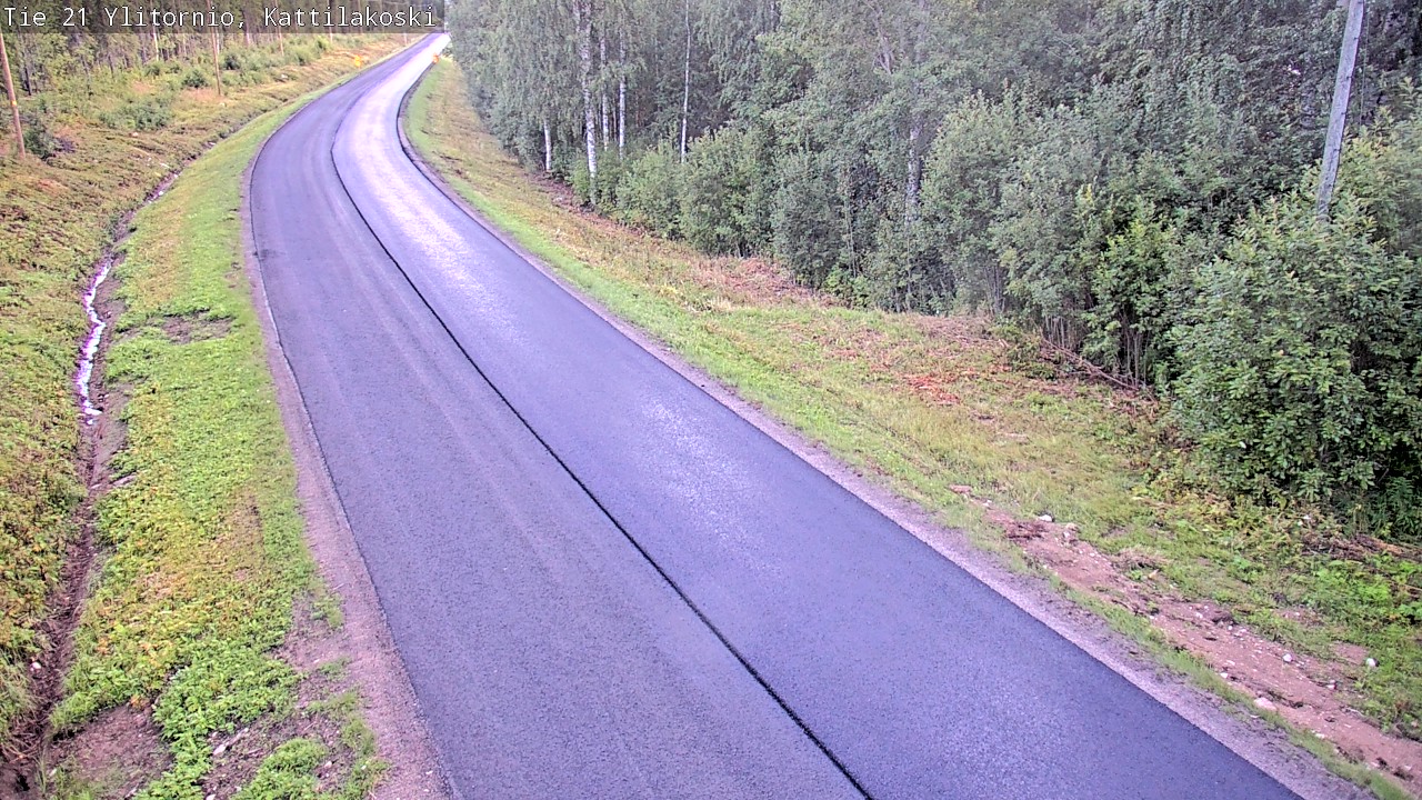Weather Camera Image Väg 21 Övertorneå, Kattilakoski, Ylitornio, Lappi