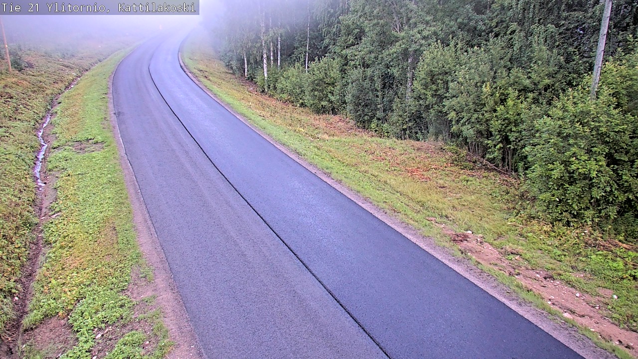 Weather Camera Image Väg 21 Övertorneå, Kattilakoski, Ylitornio, Lappi