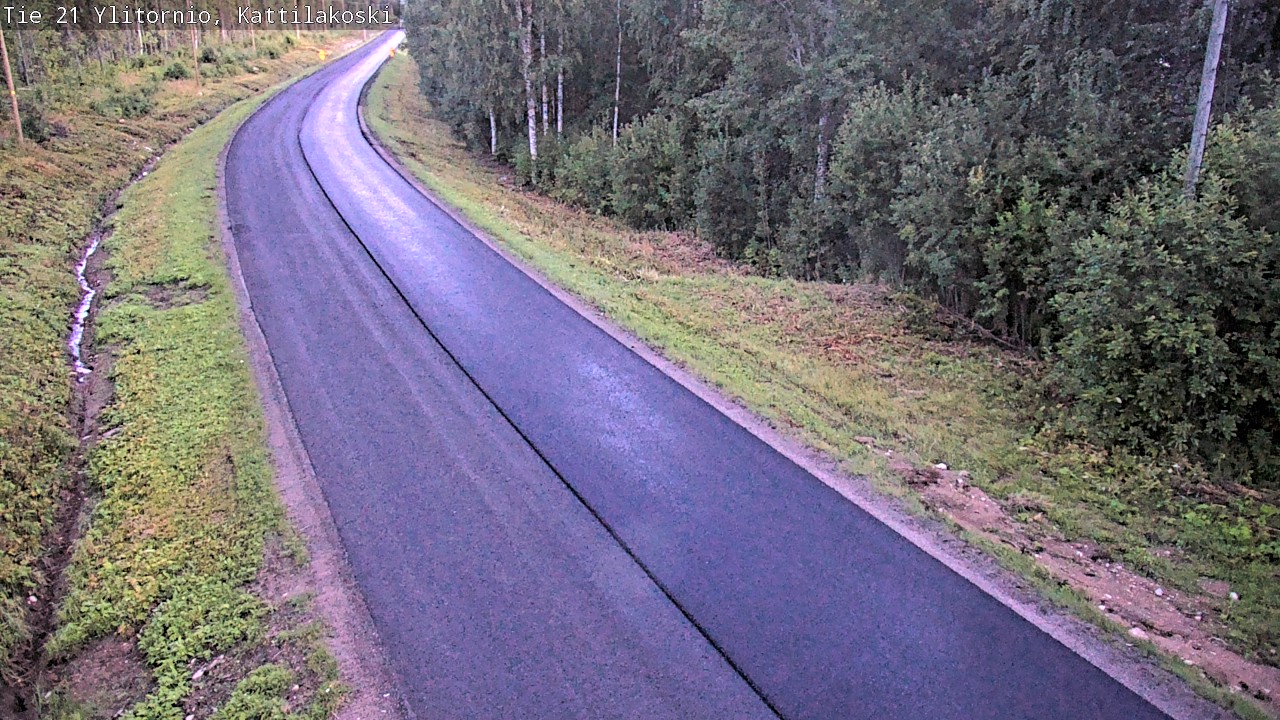 Weather Camera Image Väg 21 Övertorneå, Kattilakoski, Ylitornio, Lappi