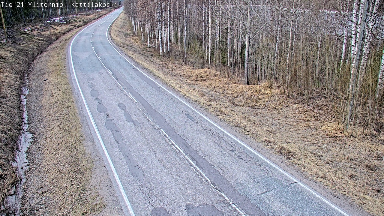 Weather Camera Image Road 21 Ylitornio, Kattilakoski, Ylitornio, Lappi