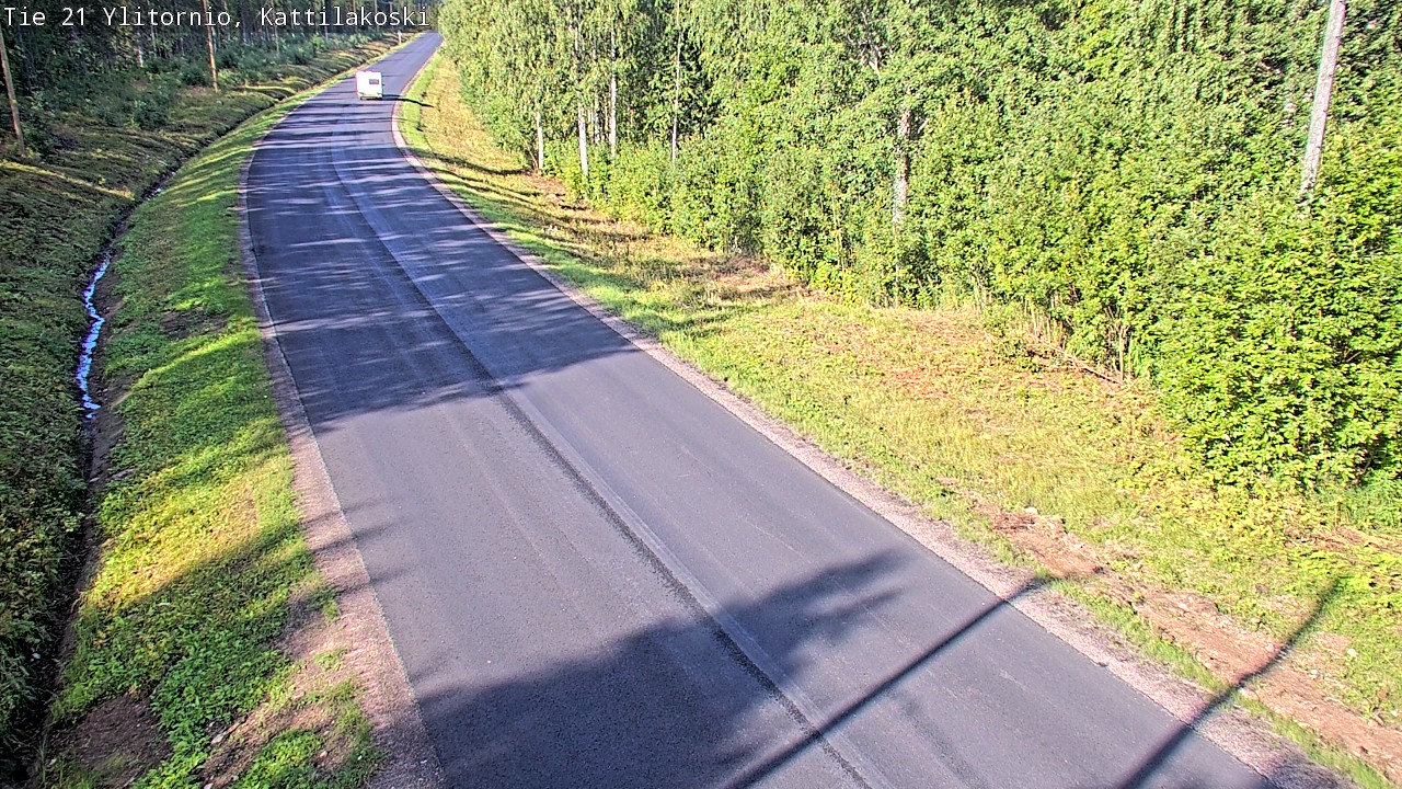 Weather Camera Image Väg 21 Övertorneå, Kattilakoski, Ylitornio, Lappi