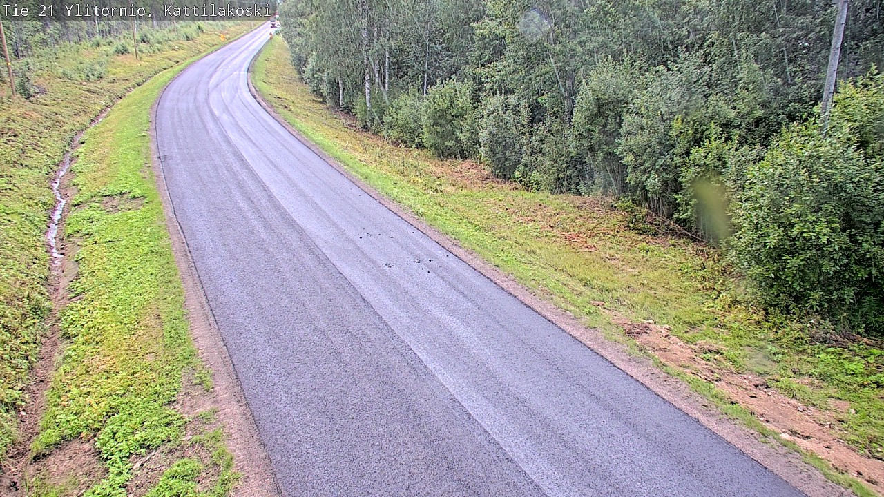 Weather Camera Image Väg 21 Övertorneå, Kattilakoski, Ylitornio, Lappi