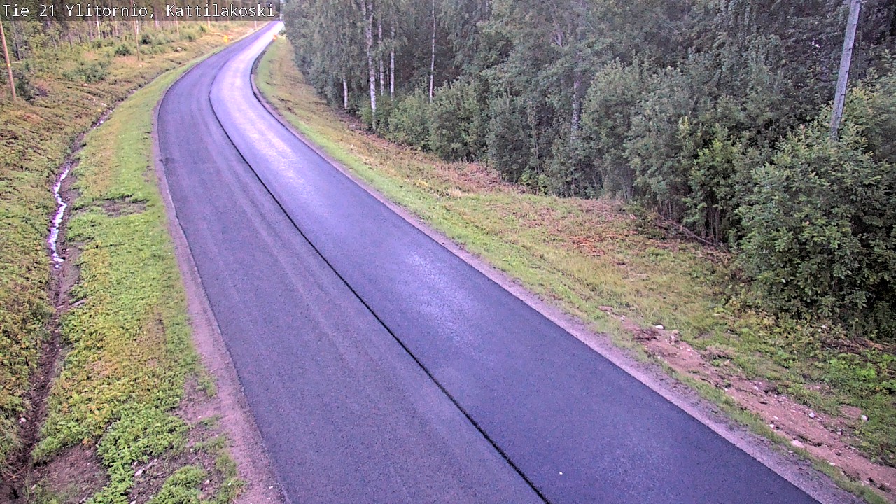 Weather Camera Image Väg 21 Övertorneå, Kattilakoski, Ylitornio, Lappi