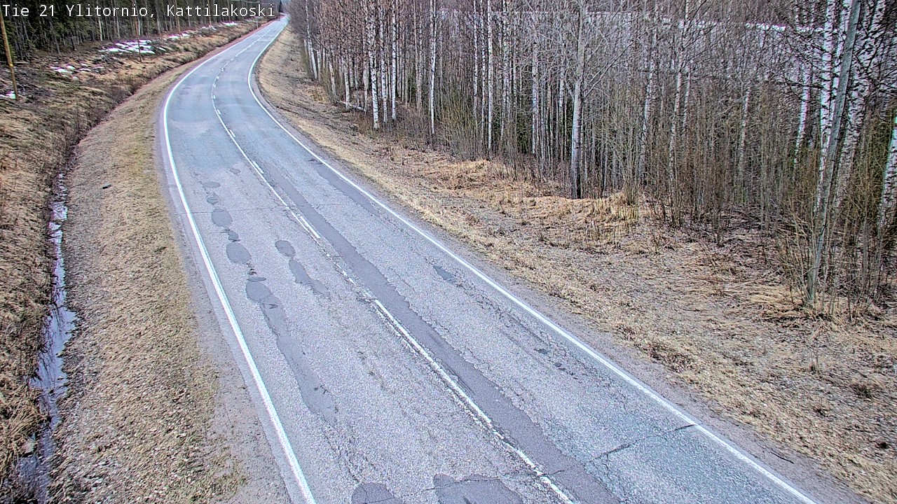 Weather Camera Image Road 21 Ylitornio, Kattilakoski, Ylitornio, Lappi