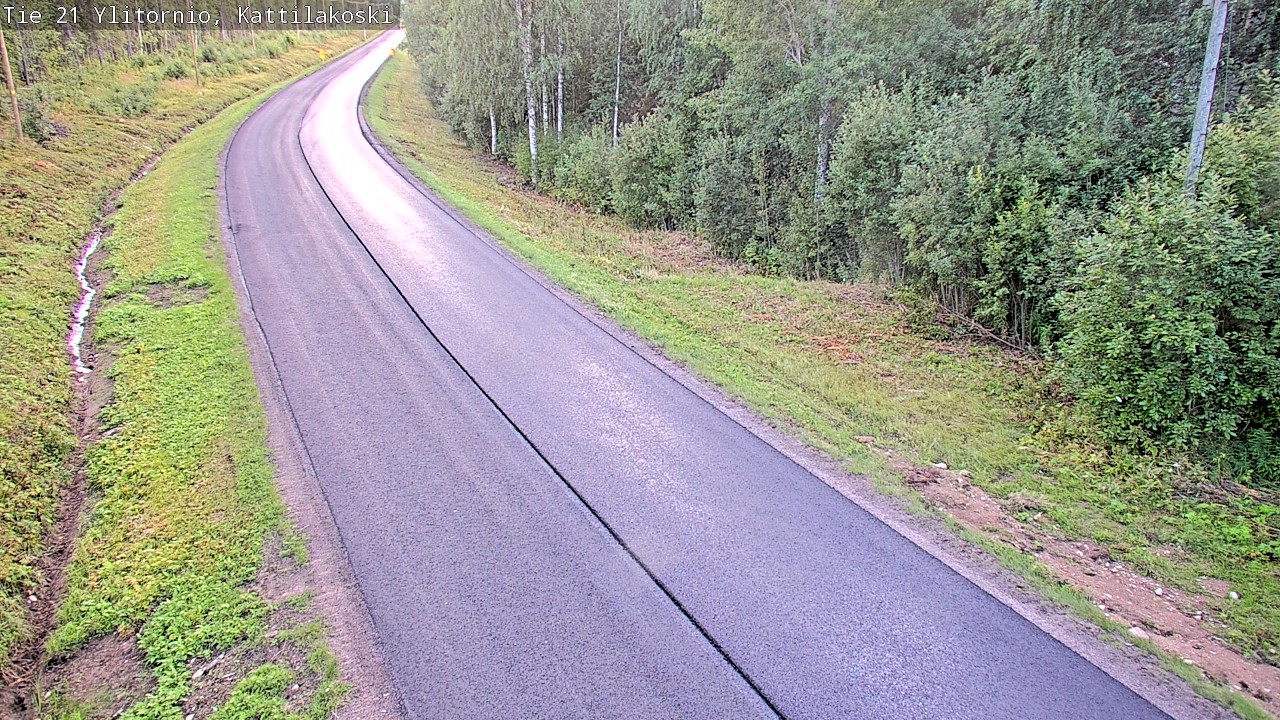 Weather Camera Image Väg 21 Övertorneå, Kattilakoski, Ylitornio, Lappi