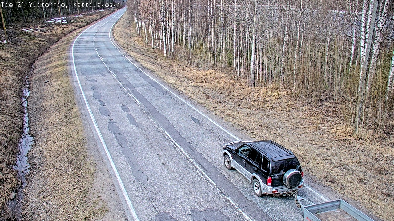 Weather Camera Image Road 21 Ylitornio, Kattilakoski, Ylitornio, Lappi