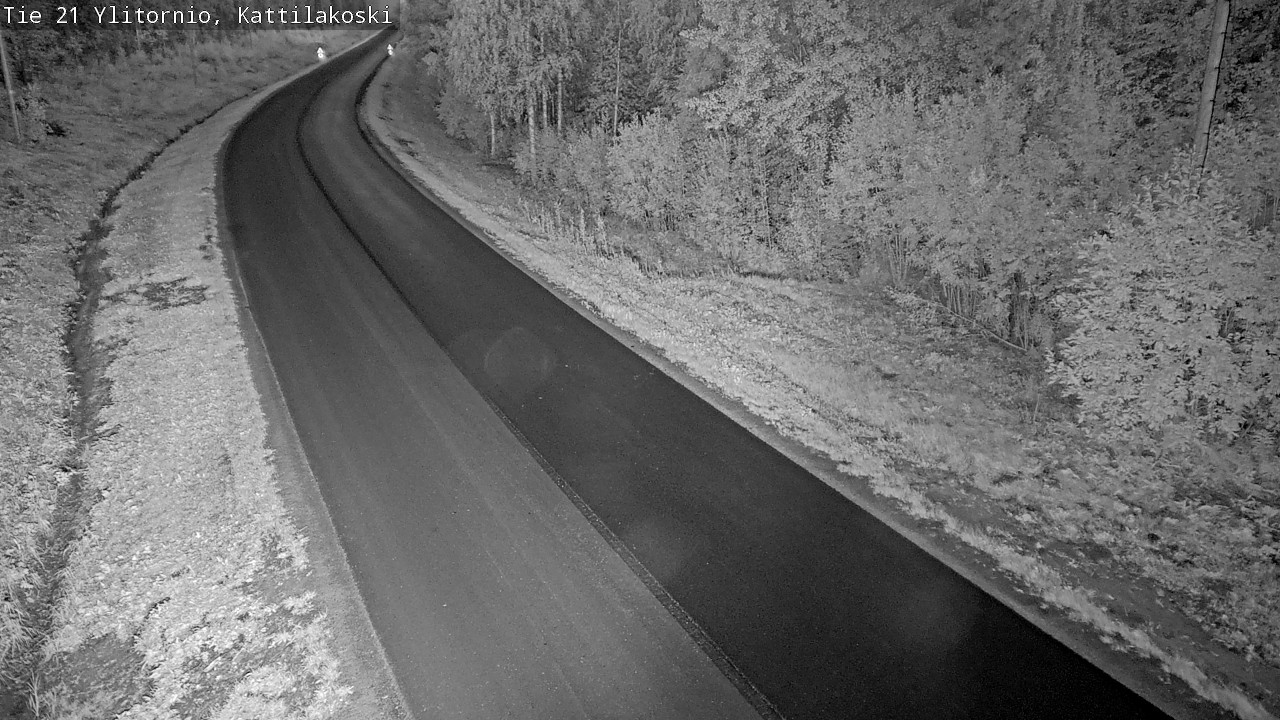 Weather Camera Image Väg 21 Övertorneå, Kattilakoski, Ylitornio, Lappi