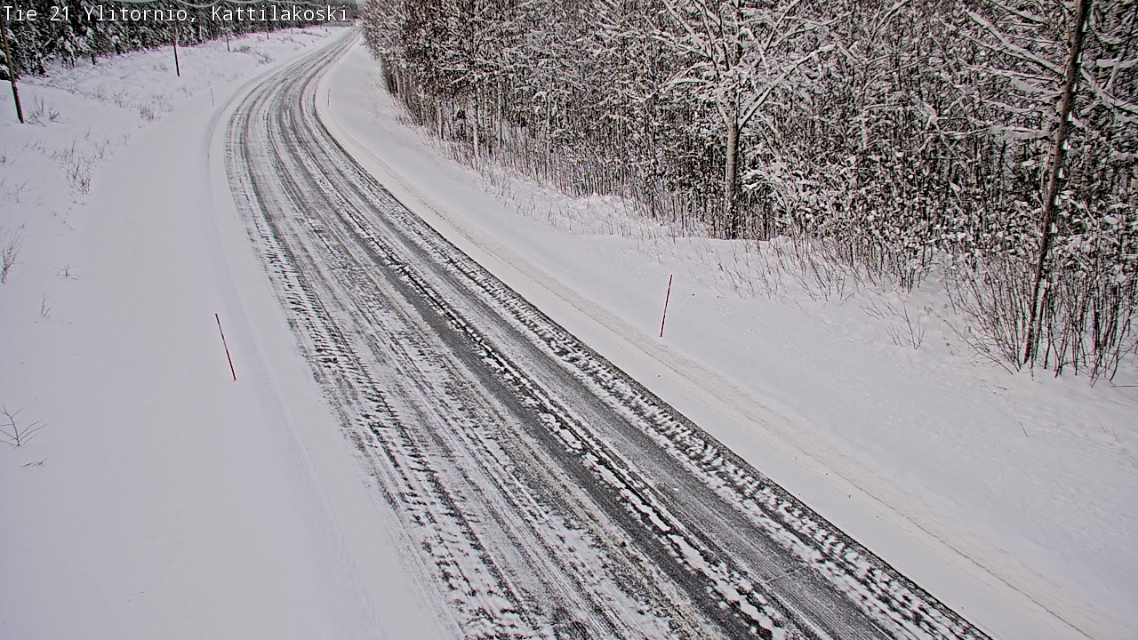 Weather Camera Image Väg 21 Övertorneå, Kattilakoski, Ylitornio, Lappi