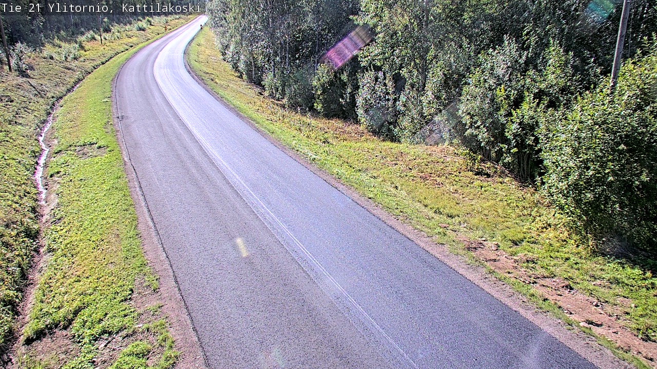 Weather Camera Image Väg 21 Övertorneå, Kattilakoski, Ylitornio, Lappi