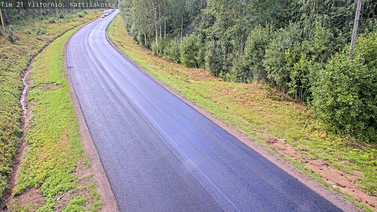 Weather Camera Image Väg 21 Övertorneå, Kattilakoski, Ylitornio, Lappi