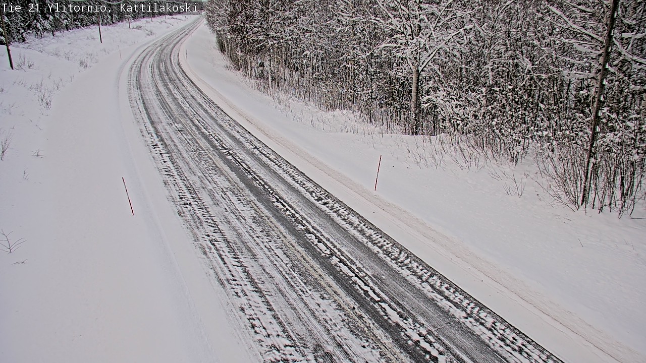 Weather Camera Image Väg 21 Övertorneå, Kattilakoski, Ylitornio, Lappi