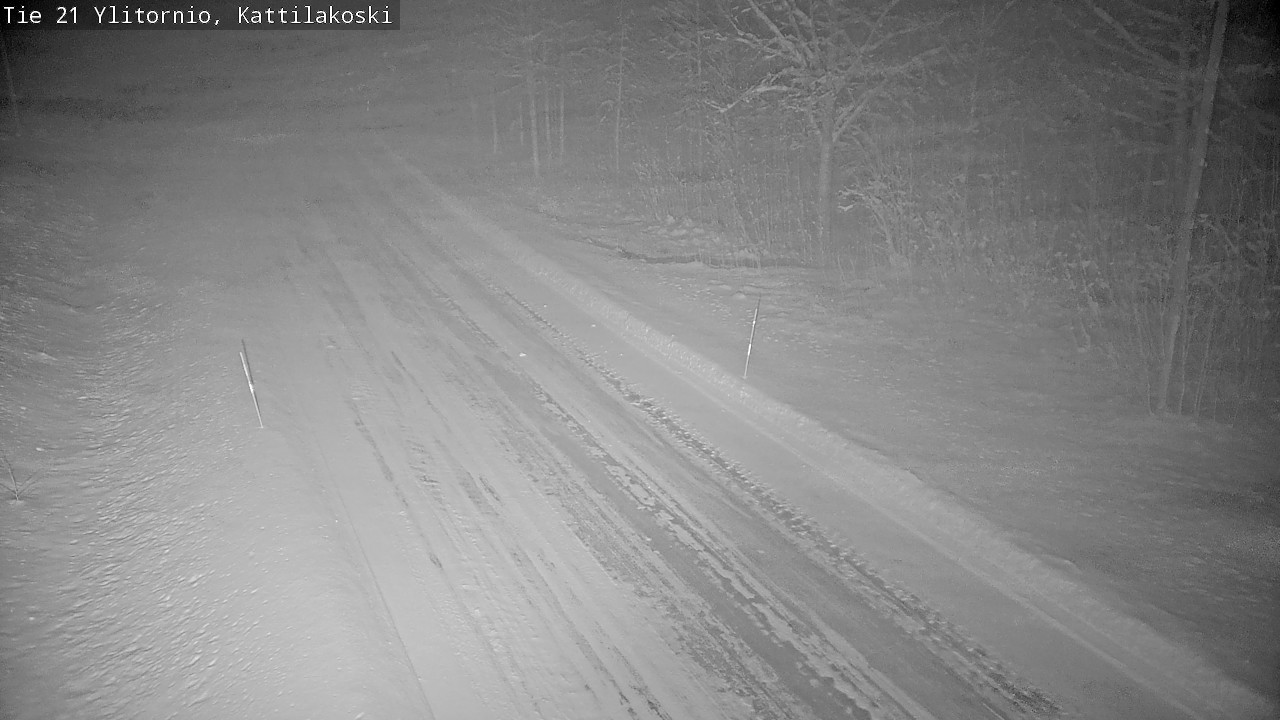 Weather Camera Image Väg 21 Övertorneå, Kattilakoski, Ylitornio, Lappi