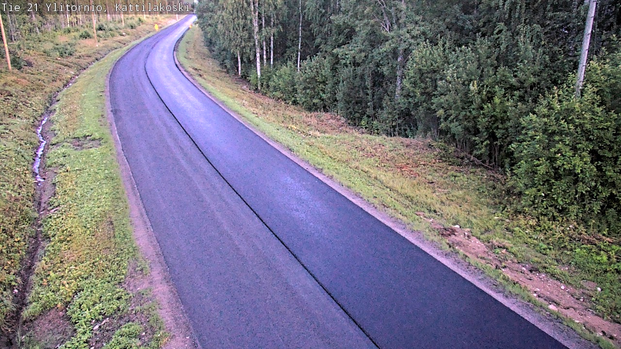 Weather Camera Image Väg 21 Övertorneå, Kattilakoski, Ylitornio, Lappi