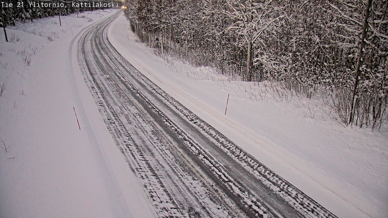 Weather Camera Image Väg 21 Övertorneå, Kattilakoski, Ylitornio, Lappi