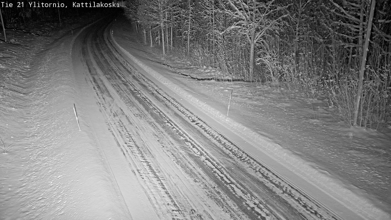 Weather Camera Image Väg 21 Övertorneå, Kattilakoski, Ylitornio, Lappi