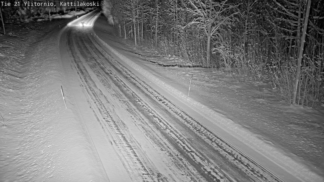 Weather Camera Image Väg 21 Övertorneå, Kattilakoski, Ylitornio, Lappi