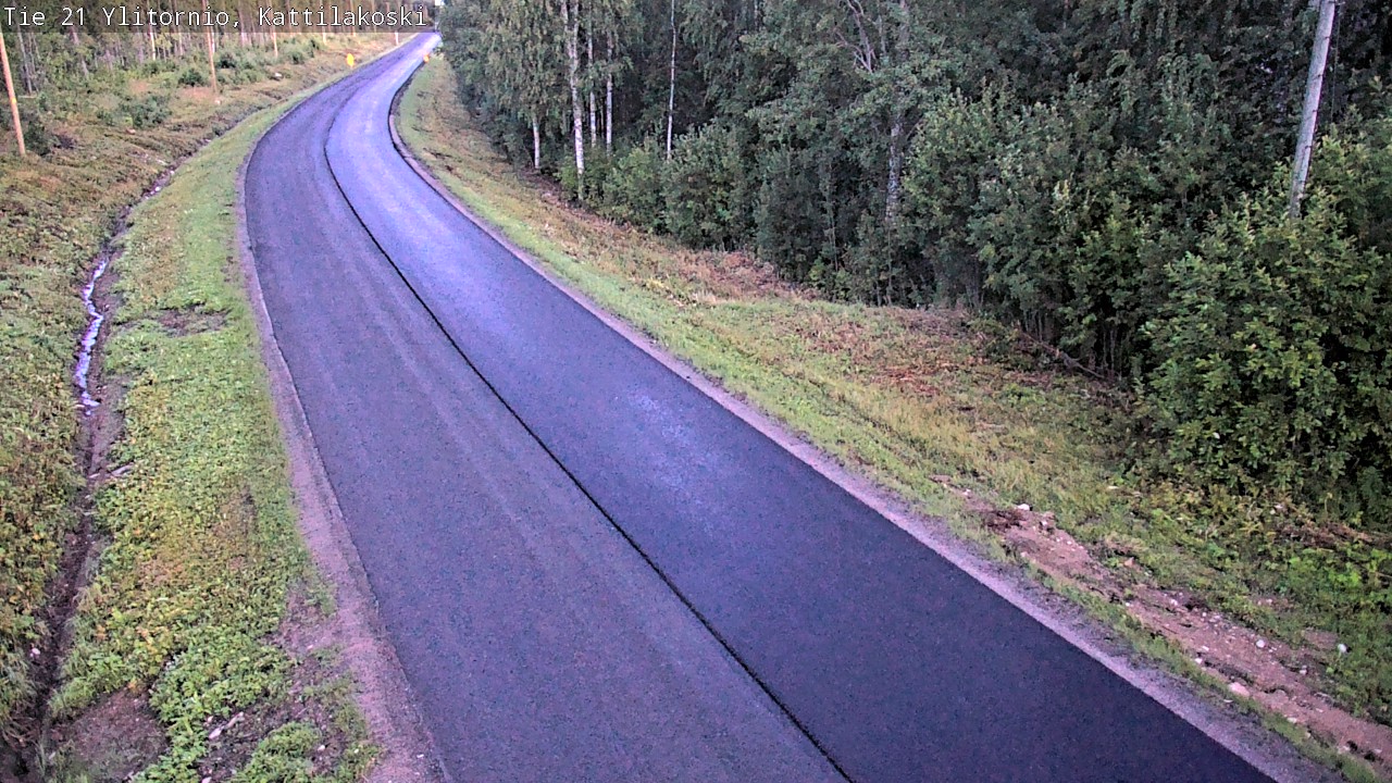 Weather Camera Image Väg 21 Övertorneå, Kattilakoski, Ylitornio, Lappi
