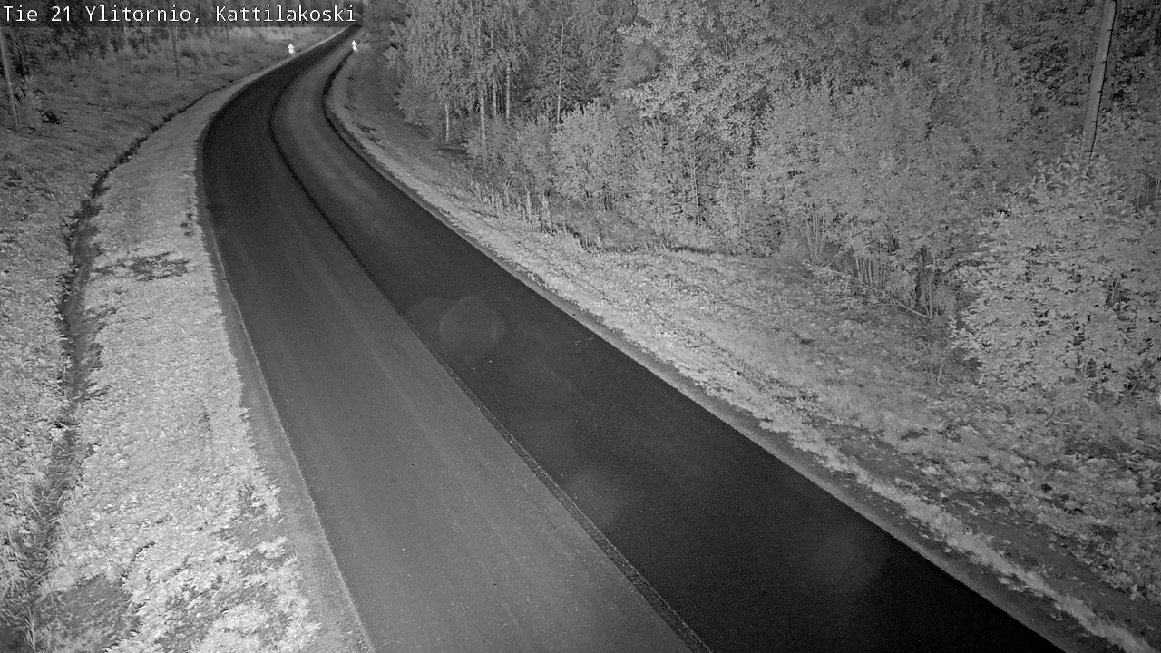 Weather Camera Image Väg 21 Övertorneå, Kattilakoski, Ylitornio, Lappi