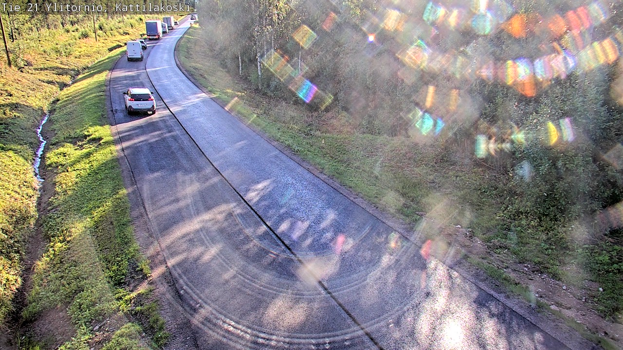 Weather Camera Image Väg 21 Övertorneå, Kattilakoski, Ylitornio, Lappi