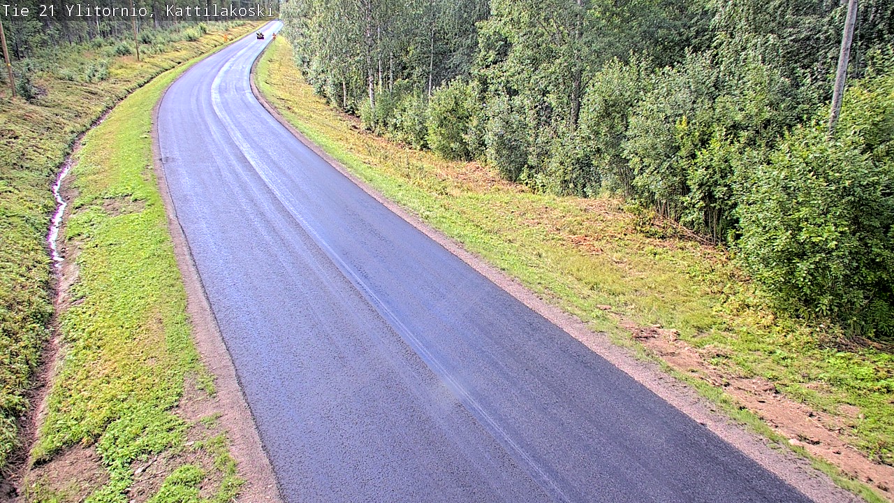 Weather Camera Image Väg 21 Övertorneå, Kattilakoski, Ylitornio, Lappi