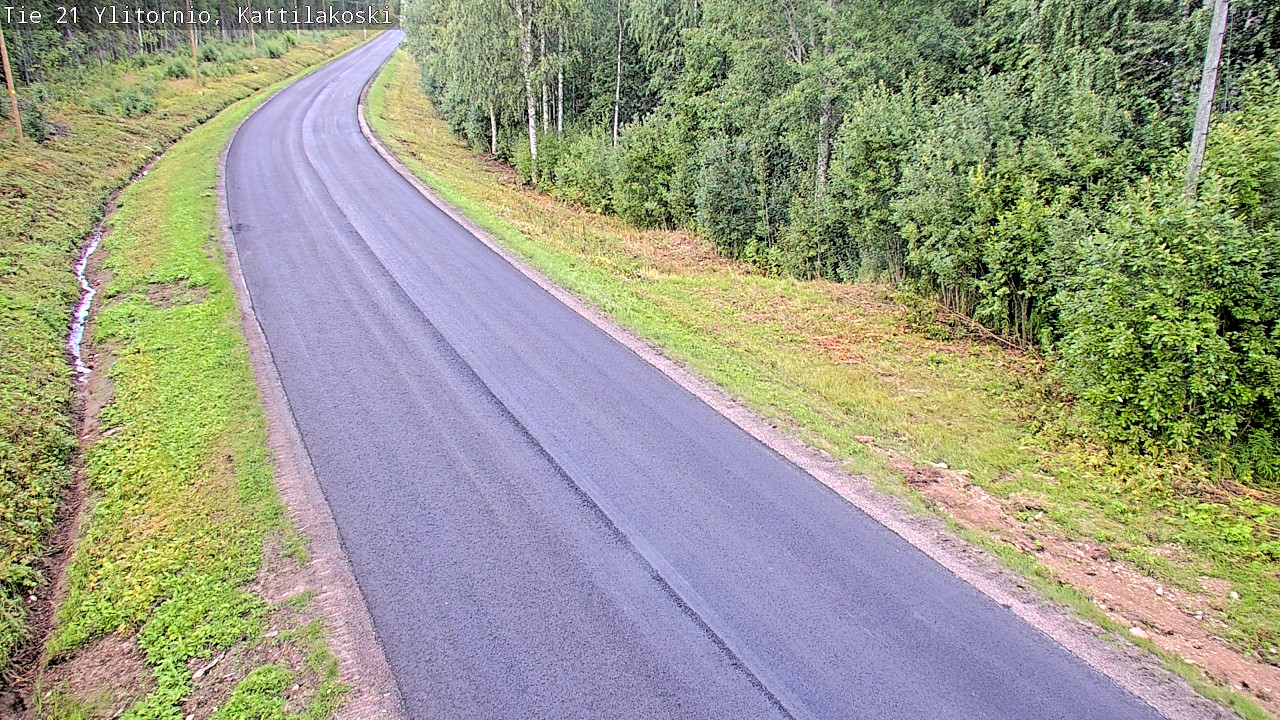 Weather Camera Image Väg 21 Övertorneå, Kattilakoski, Ylitornio, Lappi