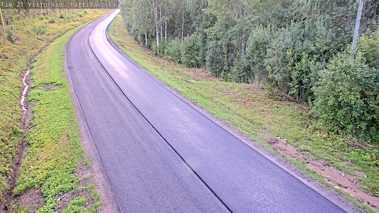 Weather Camera Image Väg 21 Övertorneå, Kattilakoski, Ylitornio, Lappi