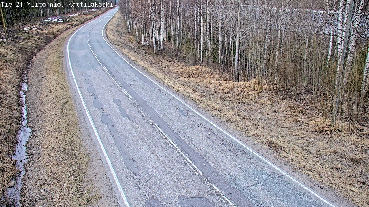 Weather Camera Image Road 21 Ylitornio, Kattilakoski, Ylitornio, Lappi