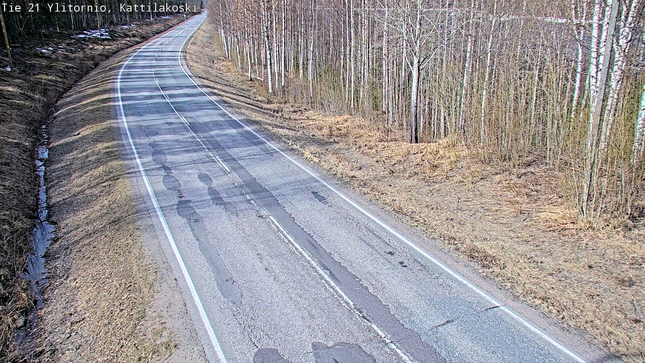 Weather Camera Image Road 21 Ylitornio, Kattilakoski, Ylitornio, Lappi