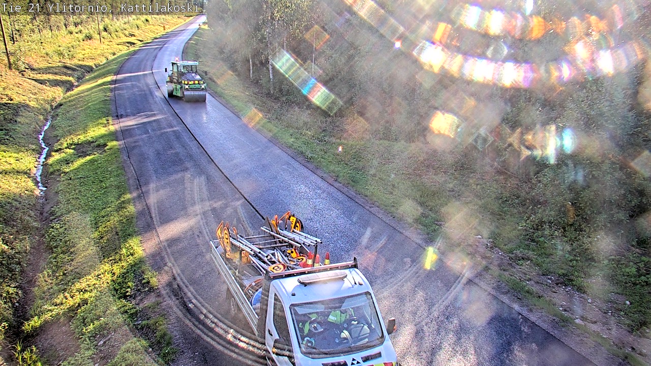Weather Camera Image Väg 21 Övertorneå, Kattilakoski, Ylitornio, Lappi
