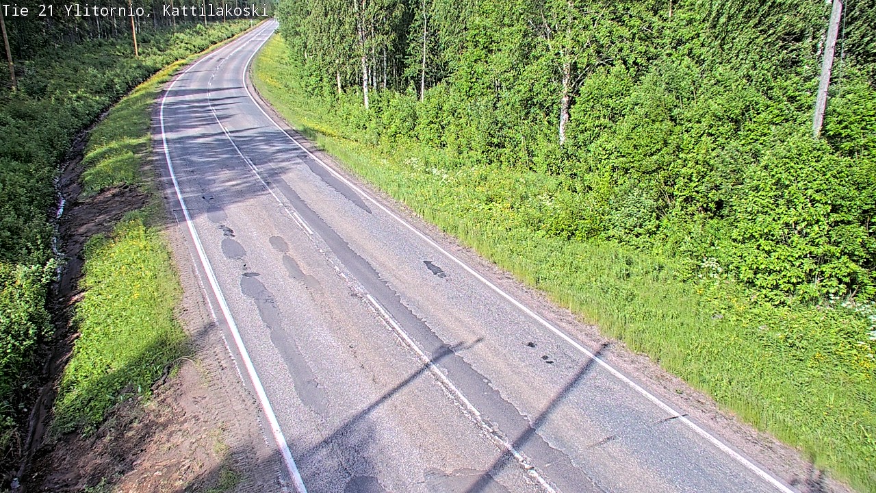 Weather Camera Image Road 21 Ylitornio, Kattilakoski, Ylitornio, Lappi