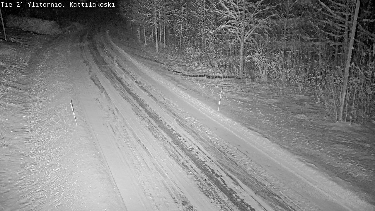 Weather Camera Image Väg 21 Övertorneå, Kattilakoski, Ylitornio, Lappi