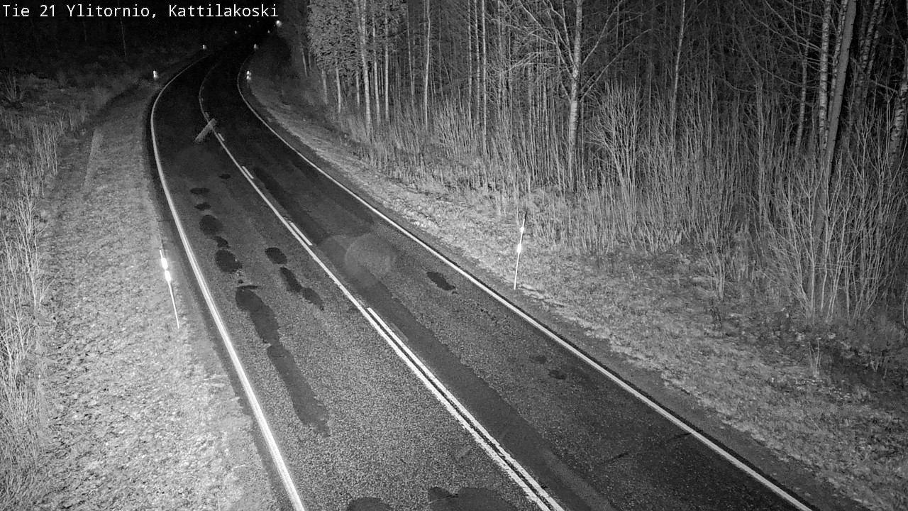 Weather Camera Image Väg 21 Övertorneå, Kattilakoski, Ylitornio, Lappi