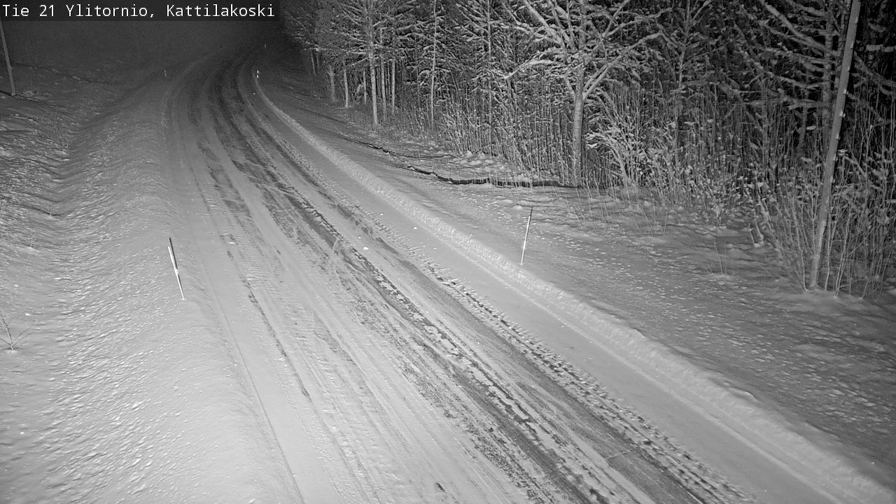 Weather Camera Image Väg 21 Övertorneå, Kattilakoski, Ylitornio, Lappi