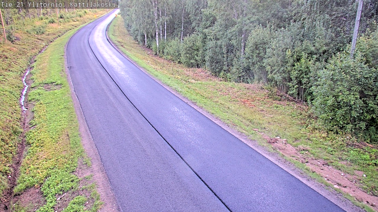 Weather Camera Image Väg 21 Övertorneå, Kattilakoski, Ylitornio, Lappi