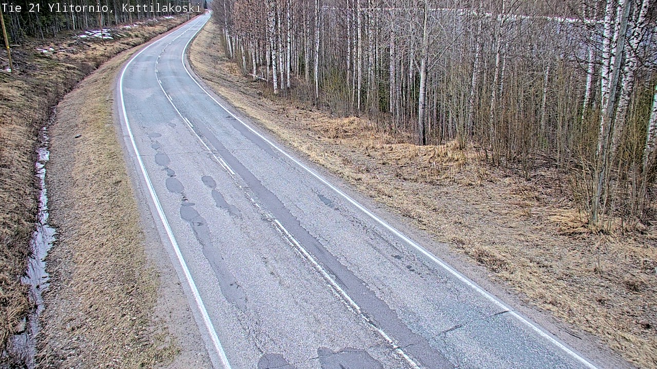 Weather Camera Image Road 21 Ylitornio, Kattilakoski, Ylitornio, Lappi