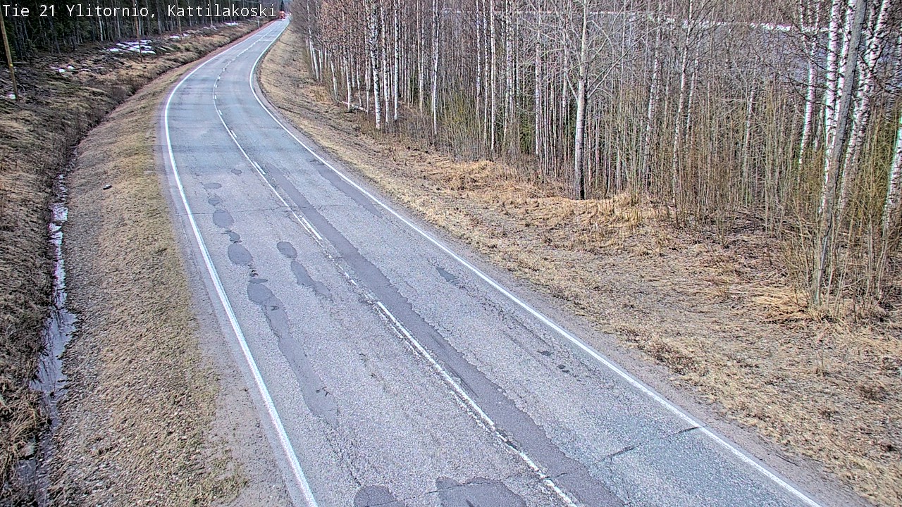 Weather Camera Image Road 21 Ylitornio, Kattilakoski, Ylitornio, Lappi