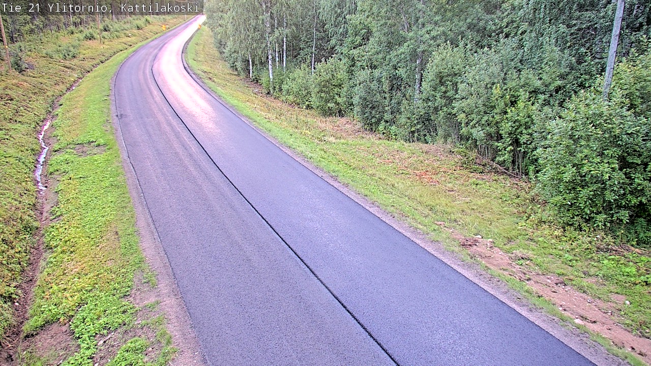 Weather Camera Image Väg 21 Övertorneå, Kattilakoski, Ylitornio, Lappi