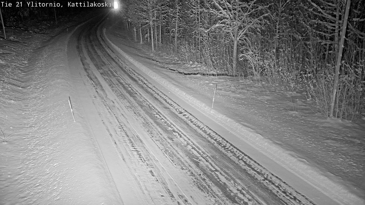 Weather Camera Image Väg 21 Övertorneå, Kattilakoski, Ylitornio, Lappi