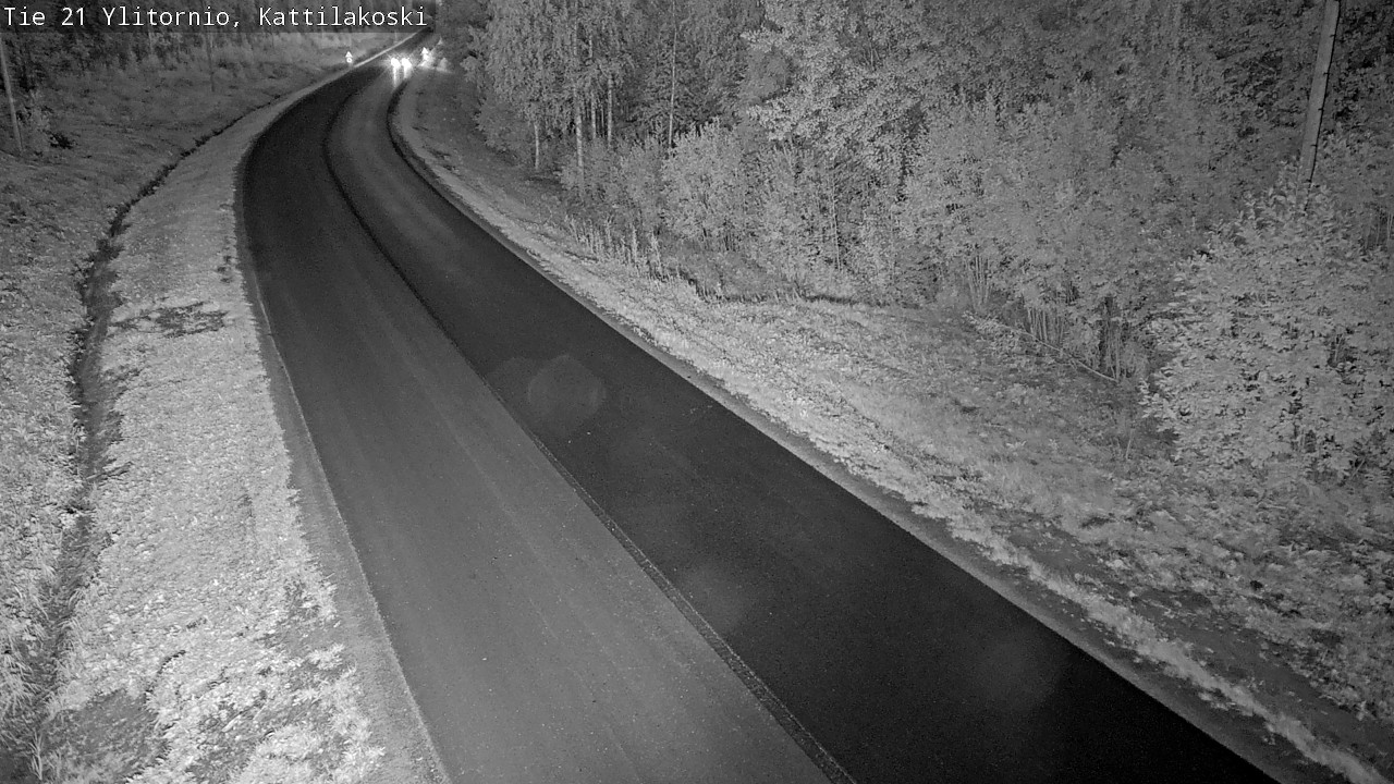 Weather Camera Image Väg 21 Övertorneå, Kattilakoski, Ylitornio, Lappi