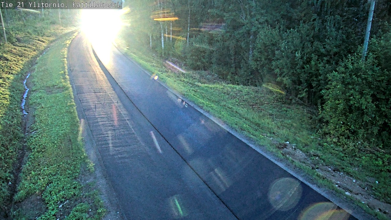 Weather Camera Image Väg 21 Övertorneå, Kattilakoski, Ylitornio, Lappi