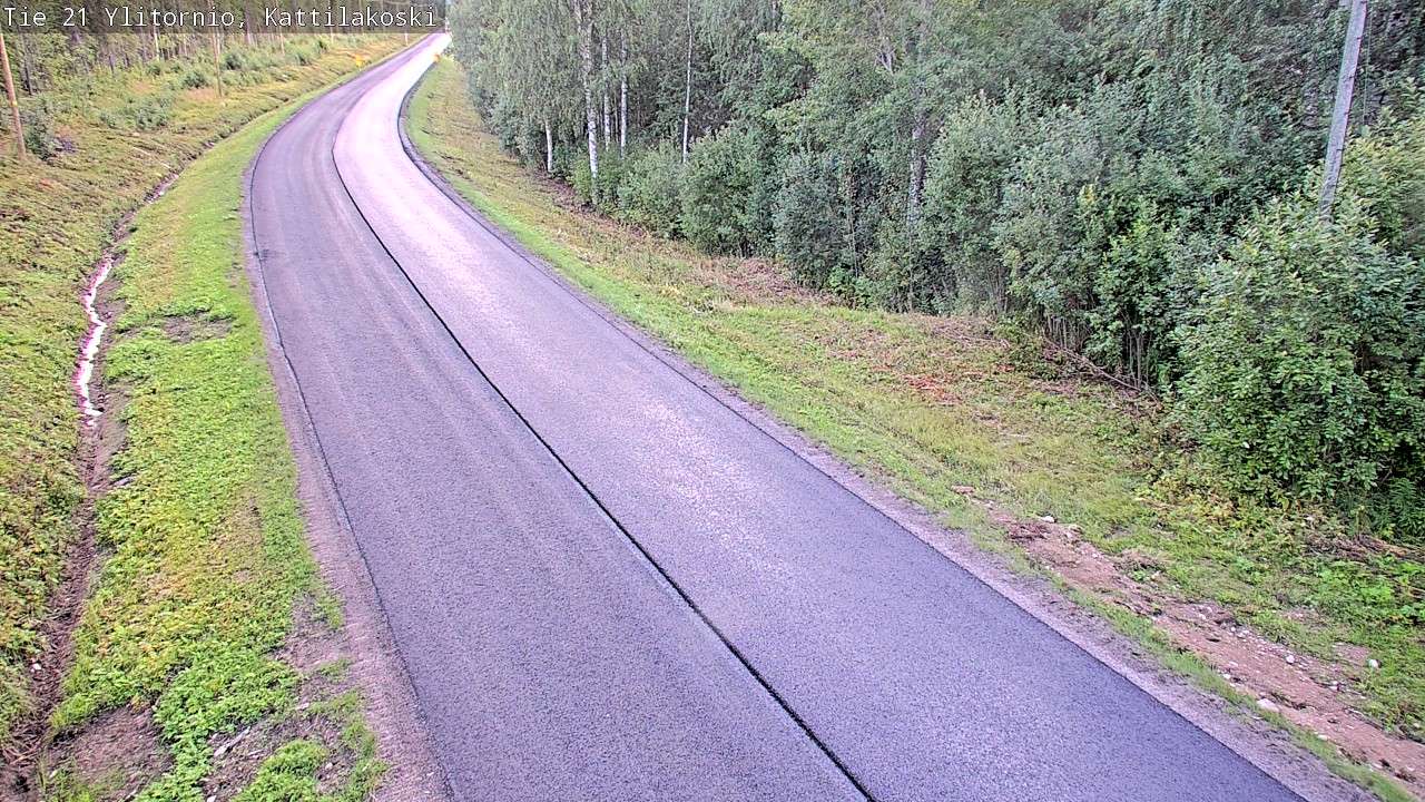Weather Camera Image Väg 21 Övertorneå, Kattilakoski, Ylitornio, Lappi