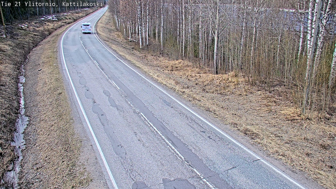 Weather Camera Image Road 21 Ylitornio, Kattilakoski, Ylitornio, Lappi