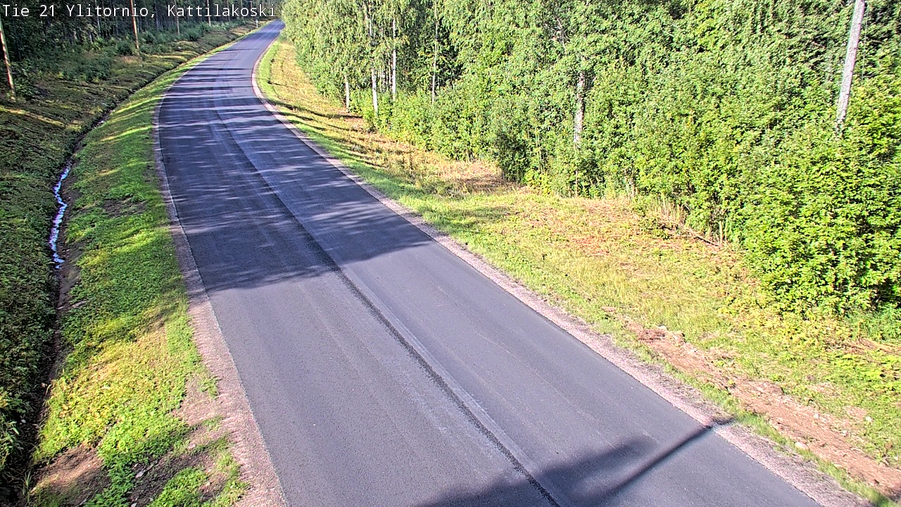 Weather Camera Image Väg 21 Övertorneå, Kattilakoski, Ylitornio, Lappi