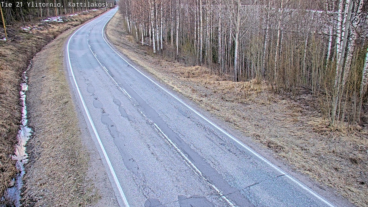 Weather Camera Image Road 21 Ylitornio, Kattilakoski, Ylitornio, Lappi