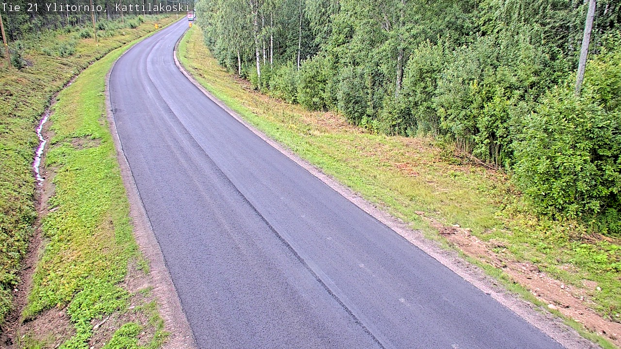 Weather Camera Image Väg 21 Övertorneå, Kattilakoski, Ylitornio, Lappi